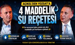 Açıkel'den Yozgat'a 4 Maddelik Su Reçetesi