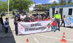 Adıyaman'da öğrencilere trafik eğitimi verildi