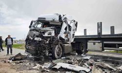 Ahlat'ta iki tır çarpıştı: 1 yaralı