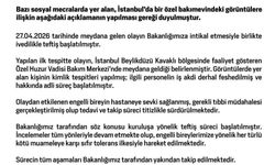Aile ve Sosyal Hizmetler Bakanlığından, İstanbul'daki bakım merkezindeki görüntülere ilişkin açıklama