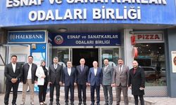 AK Parti Erzurum Milletvekili Altınok'tan ESOB'a 'hayırlı olsun' ziyareti