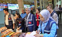 Antalya otogarında bayram öncesi bilet ve fiyat etiketi denetimi