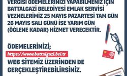 Battalgazi Belediyesi'nden bayram öncesi vezne düzenlemesi