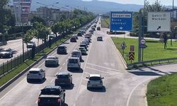 Bayram dönüş trafiği İnegöl'de yoğunlaştı