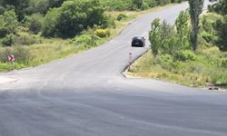 Büyüksümbüller ile Ortaköy arasındaki yol sıcak asfaltla yenilendi
