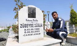 Deprem mezarlığında buruk anneler günü