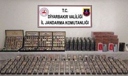 Diyarbakır'da çok sayıda gümrük kaçağı ürün ele geçirildi