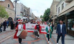 Edirne'de Engelliler Haftası kutlamalarında renkli görüntüler oluştu