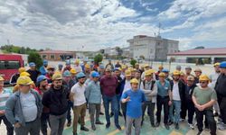 Edirne'de madencilik işçileri maaş ve tazminat iddiasıyla greve çıktı