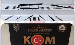 Elazığ'da 9 adet ruhsatsız silah ele geçirildi