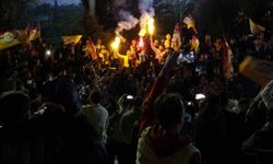 Erzurum'da Galatasaray taraftarının şampiyonluk coşkusu