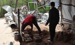 Gazzeli mühendis Al-Batsh, alüminyumu eriterek araç ve jeneratör parçası üretiyor