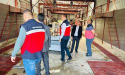 Gediz'de geçici kurban kesim yerlerinde denetim
