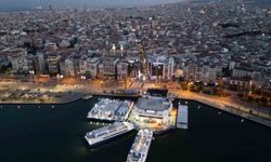 Karşıyaka Yalı Bulvarı'na yükseltilmiş ve desenli yaya platformu