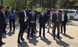 Kaymakam Algın, yapımı devam eden okul inşaatını inceledi