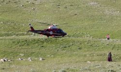 Kaza geçiren motosiklet sürücüsüne hava ambulansı