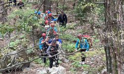 Kazdağları'nda 100 kişilik personelle zorlu kurtarma operasyonu