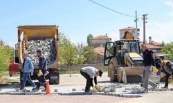 Kırıkkale'de kilit parke ve asfalt çalışmaları sürüyor