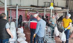 Kütahya'da geçici kurban kesim yerlerine yönelik denetimler sürüyor