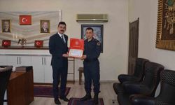 Manyas'ta jandarma ve emniyete başarı belgesi