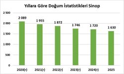 Sinop, kaba doğum hızında Türkiye'nin en düşük 4'üncü ili oldu