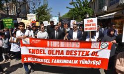 Siverek'te Engelliler Haftası kapsamında farkındalık yürüyüşü düzenlendi
