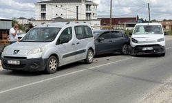 Tekirdağ'da zincirleme kaza kamerada