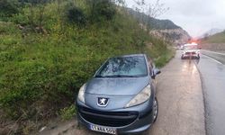 Yağışlı hava kazayı da beraberinde getirdi