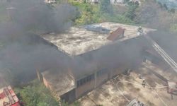 Yaklaşan çay sezonu öncesinde çay fabrikasında yangın tatbikatı