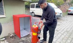 Yıllar önceki acı bir daha yaşanmasın diye köyün her noktasına yangın dolapları yerleştirdiler