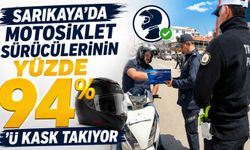 Sarıkaya'da Motosiklet Sürücülerinin Yüzde 94'ü Kask Takıyor