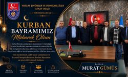 Şoförler ve Otomobilciler Esnaf Odası Yönetimi Kurban Bayramı mesajı