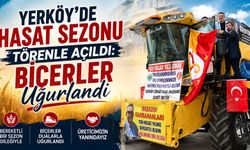 Yerköy'de Hasat Sezonu Törenle Açıldı: Biçerler Uğurlandı