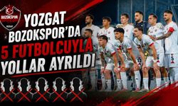 Yozgat Bozokspor'da 5 Futbolcuyla Yollar Ayrıldı