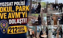 Yozgat Polisi Okul, Park ve AVM'yi Dolaştı: 212 Kişiye Eğitim