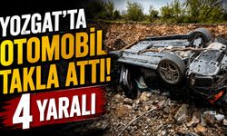 Yozgat'ta otomobil takla attı: 4 yaralı