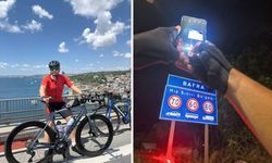 814 kilometre pedal çevirip akrabalarını ziyaret ediyor