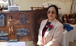 Atık deriler sanat eserine dönüştü, Samsun'u anlattı