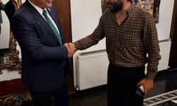 Başkan Arslan'dan 'Çırak' dizisi setine ziyaret