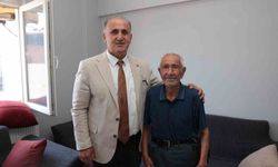Başkan Kaya, şehit babalarını unutmadı