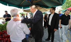 Başkan Şimşek, pazarcı esnafı ve vatandaşların sorunlarını dinledi
