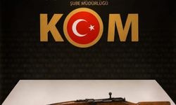 Bayburt'ta ruhsatsız tüfek ve mühimmat ele geçirildi