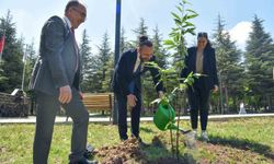 Bilecik'te 'Kampüsü Ağaçlandırıyoruz' sloganıyla fidanlar toprakla buluştu