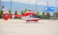 Çorum'da balkondan düşen çocuk ağır yaralandı, ambulans helikopterle Ankara'ya sevk edildi