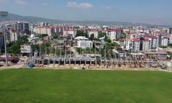 Depremde hasar alan 7 Ocak Stadyumu, yeniden yükseliyor