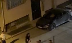 Elazığ'da iki kadın ile bir şahsın sokak ortasındaki kavgası kamerada