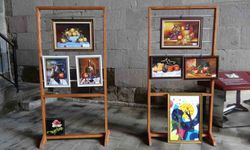 Erzurum'da 'Yaşayan değerlerin sanat yolculuğu' sergisine yoğun ilgi