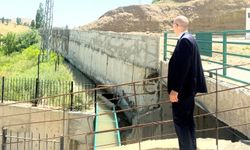 Esendere beldesinde duvar çalışmaları sürüyor