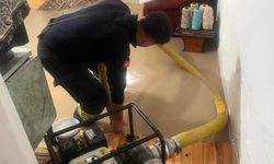 Eskişehir'de su baskını sebebiyle itfaiye gece boyu sahadaydı