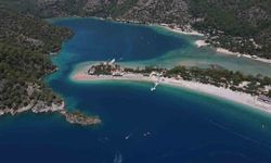 Fethiye'nin gözde plajına bayramda 18 bin 870 ziyaretçi